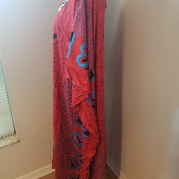 Just In: New/NWT African Woman Red Kaftan Abaya - Picture 6 of 13